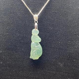福袋 ネックレス 兎 氷ヒスイ 本翡翠 誕生日プレゼント 金運アップ 卯