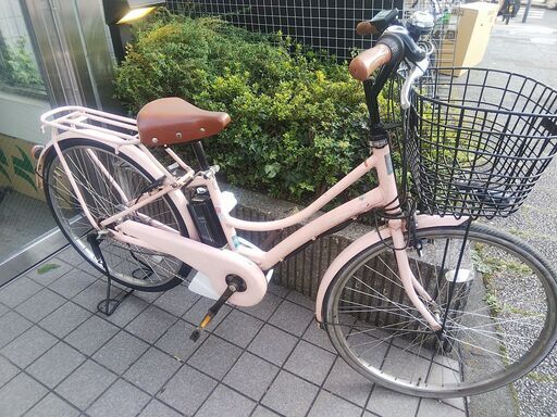 電動アシスト自転車　PAS　Ami　2017モデル　ピンク　　新品バッテリー付き