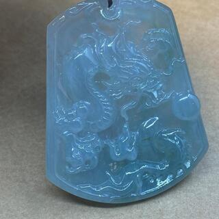 福袋 ネックレス 龍 ドラゴン 本翡翠 氷ヒスイ 緑色 誕生日プレゼント 