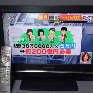 ☆★fk 液晶テレビ パナソニック TH-20LX80-H 20...