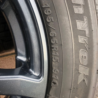 ウィッシュ  プリウス　ホイール　LEBEN 15インチ pcd 100/5H  タイヤ ノーストレックN3i  195/65 R15