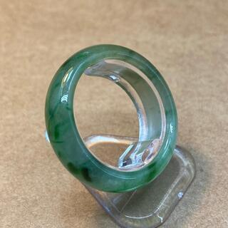 1万円引き くりぬき指輪 リング 本翡翠 氷ヒスイ 緑色 誕生日