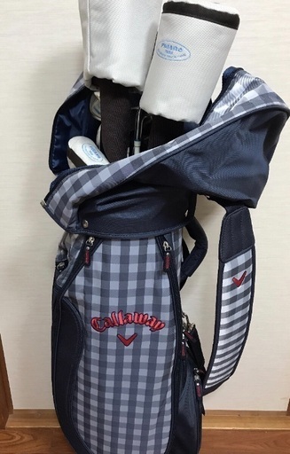 ゴルフバックとハーフセット Callaway Figaro Imuyam 目黒のゴルフの中古あげます 譲ります ジモティーで不用品の処分