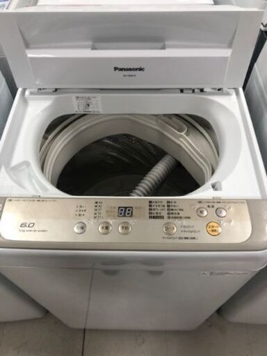 1年間動作保証付　Panasonic　全自動洗濯機　6.0kg　2017年製【トレファク南柏店】