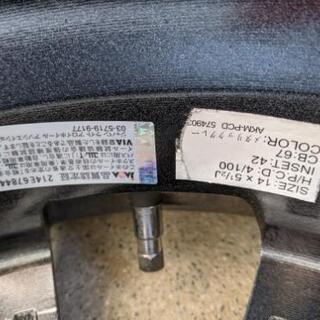 スタッドレスタイヤ■165/65R14　ブリヂストン ブリザックVRX2　アルミホイール付(ルーミー/タンク/ジャスティ/トール)