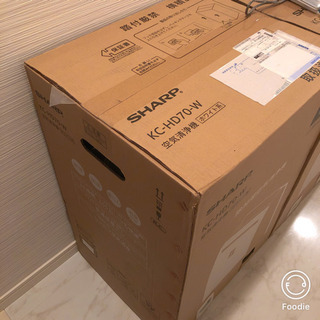 SHARP KC-HD70-W  color: WHITE 加湿機能有 自動運転有 適用床面積クラス別: 20畳以上 除湿機能有 値下げしました40000円【完売】