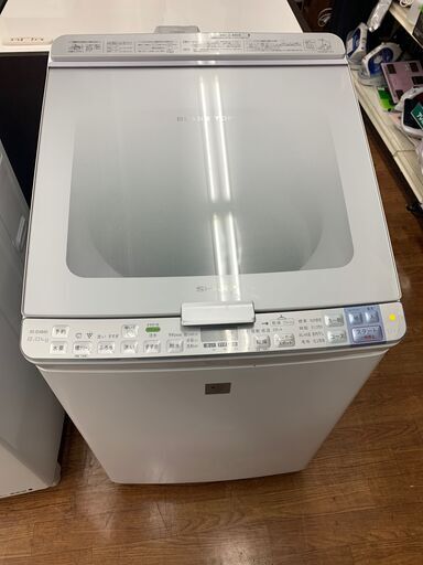 シャープ　8.0kw　4.5kw縦型洗濯乾燥機　2015年製　ES-GX850