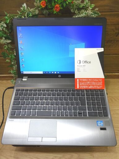 18000円★新品SSD内蔵★Microsoft office2013/HP Probook 4540S☆i3-2520M 2.3GHz☆4GBメモリー/DVDRWドライブ/wifi対応☆新品SSD☆Windows10☆