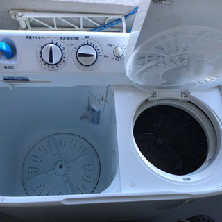 【ネット決済・配送可】 【2020年4月購入】二層式洗濯機 ハイ...