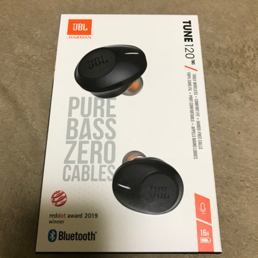 【受付終了】JBLTUNE 120 TWS  完全ワイヤレスイヤホン Bluetooth