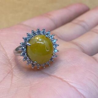 指輪 リング ヒスイ 本翡翠 誕生日プレゼント 縁起物 フリーサイズ 金運アップ 本物保証