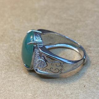 メンズ指輪 リング ヒスイ 本翡翠 緑色 フリーサイズ 誕生日プレゼント 縁起物 本物保証