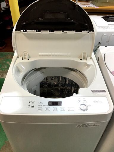 【送料無料・設置無料サービス有り】洗濯機 2018年製 SHARP ES-GE5B-T 中古
