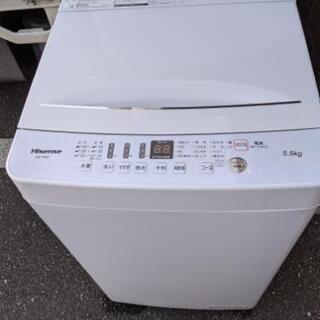 【美品】洗濯機 ハイセンス HW-T55D 2020年製 5.5...