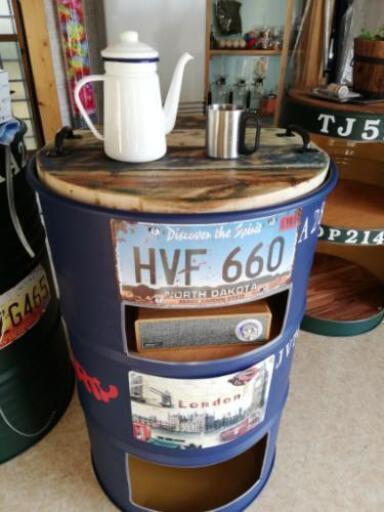 ドラム缶テーブルスピーカー