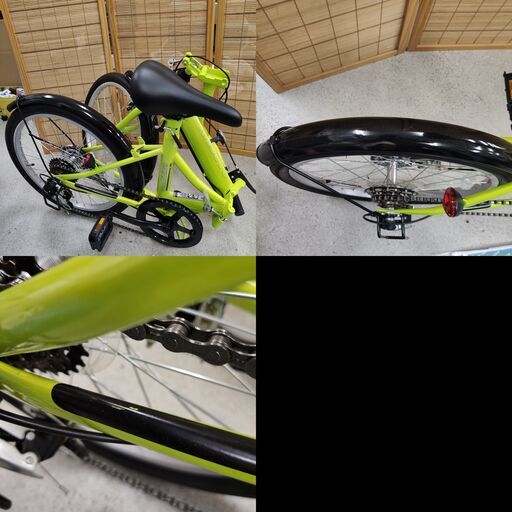 2018年製 未使用 折りたたみ自転車 キャプテンスタッグ 変速 6段 ギア  