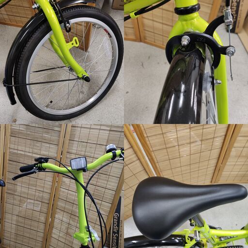 2018年製 未使用 折りたたみ自転車 キャプテンスタッグ 変速 6段 ギア  