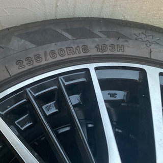 【再値下げ！】スタッドレス付　verthandi 18 8.0 YH-S25 BK/P 114.3×5 4本＋アルミナット1台分（P1.5）＋フロアジャッキ