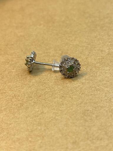福袋 ピアス 本翡翠 ヒスイ 緑色 縁起物 艶美麗 誕生日プレゼント 