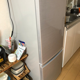 家電 SHARP SJ-D17F シルバー系 2ドア冷蔵庫(167L・左右フリー)