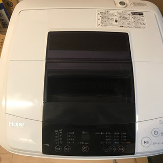 全自動洗濯機5.0㎏　Haier(JW-K50K) 2016年製