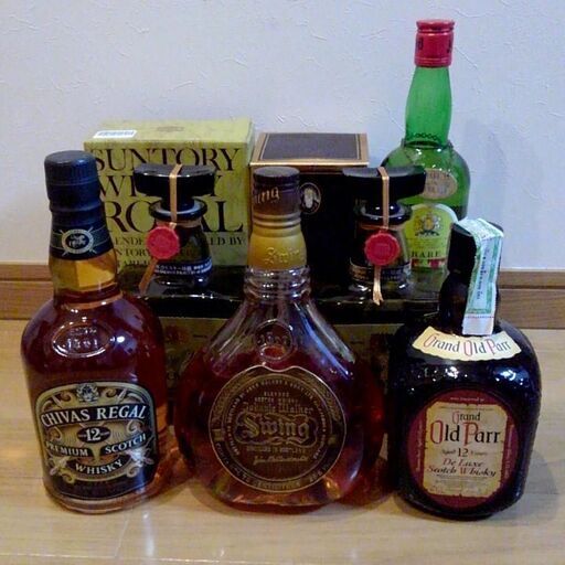 交渉中 ⭐ つくば市内/周辺、改札口可　　J＆B 、ローヤル特級、オールドパー、スイング、シーバス：古酒まとめて5本セット