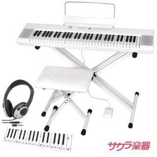 Artesia デジタルピアノ(電子ピアノ) 61鍵 A-61/WH ホワイト サクラ 