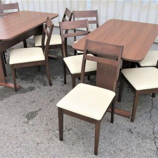 店舗用品《テーブル×2＆椅子×9セット》ニトリ