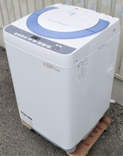 シャープ《風乾燥機能付き全自動洗濯機》ES-T708-A　7.0kg　16年製