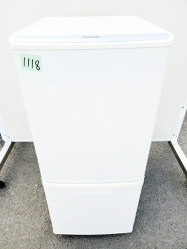 ①1118番 Panasonic✨ノンフロン冷凍冷蔵庫✨NR-B143W-W‼️