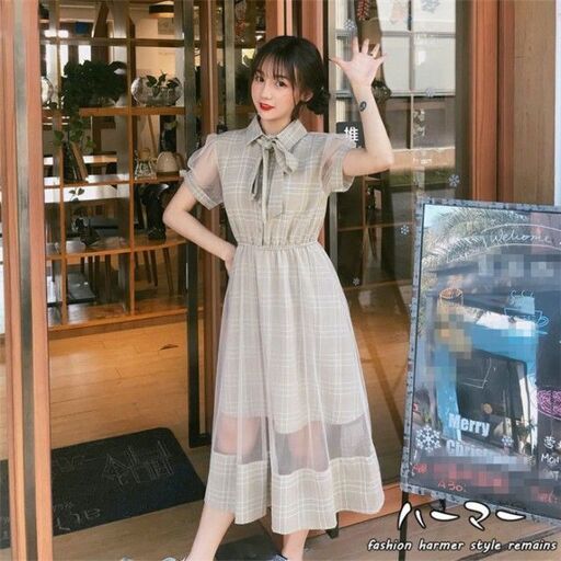 可愛いシースルー ワンピース レディース ロングワンピ カジュアル ひつじ 福岡のワンピース の中古 古着あげます 譲ります ジモティーで不用品の処分