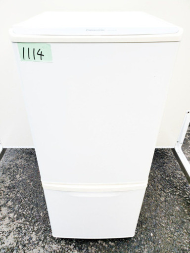 ①1114番 Panasonic✨ノンフロン冷凍冷蔵庫✨NR-B143W-W‼️