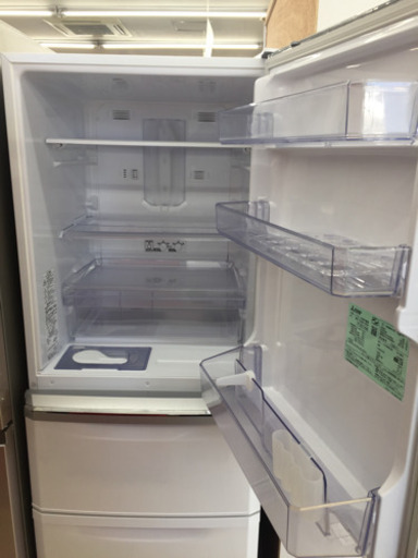 11/13 定価¥89.900 MITSUBISHI 335L冷蔵庫 2017年 MR-C34A-W 人気の
