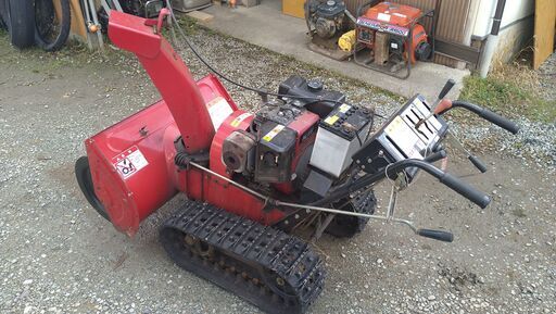 決まりました！ヤナセ YANASE 除雪機 セル付き スノースロワー808S 実動 ジャンク扱い 山形発 自社陸送あり 決まりました！ヤナセ YANASE 除雪機 セル付き スノースロワー808S 実
