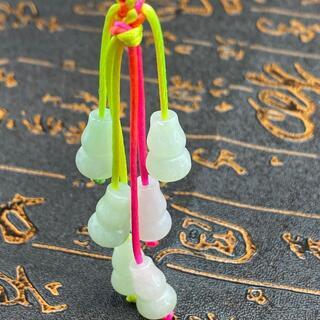 福袋 ストラップ 瓢箪 本翡翠 ヒスイ 艶美麗 誕生日プレゼント 天然石 本物保証3