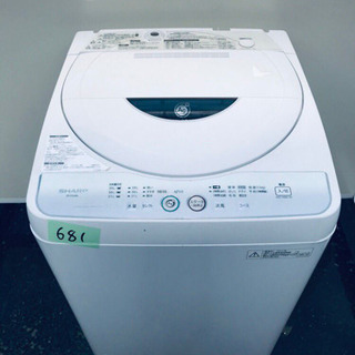 ②681番 SHARP✨全自動電気洗濯機✨ES-FG45L‼️ ②681番 SHARP✨全自動電気洗濯機✨ES-FG45L‼️