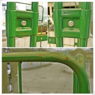 ナンシン・カゴ台車ラスティーパレットRC-5C / グリーン / 1,100x800  