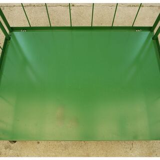 ナンシン・カゴ台車ラスティーパレットRC-5C / グリーン / 1,100ｘ800×1,700 / 対荷重500kg (03)