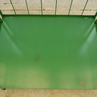 ナンシン・カゴ台車ラスティーパレットRC-5C / グリーン / 1,100ｘ800×1,700 / 対荷重500kg (04)