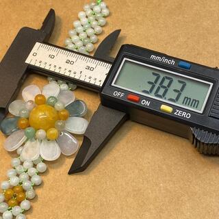 ブレスレット 花 本翡翠 ヒスイ 誕生日プレゼント 縁起物 金運ＵＰ 本物保証