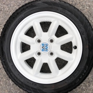 大人気のミニライト白ホイールダイハツ純正品です。