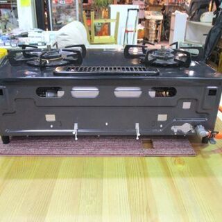 ガステーブル 2015年製 LPガス用 パロマ 水無し片面焼き 右強火 幅