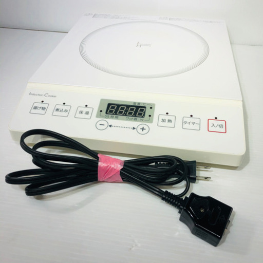 #4257 IHクッキングヒーター ビスク3 ホワイト NT-1400