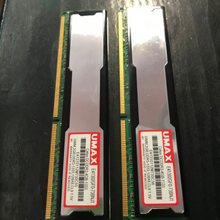 デスクトップ用  UMAX DDR3 メモリー  2GB✖️2枚  