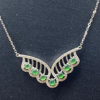 福袋 ネックレス 魚 本翡翠 氷種ヒスイ 誕生日プレゼント シルバー925