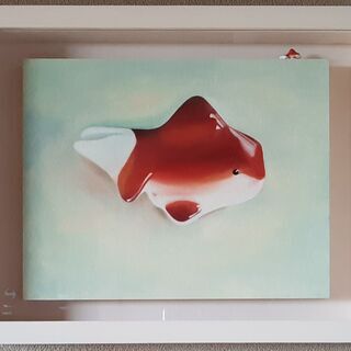 絵画（油絵） Monsieur Poisson ：小さな金魚