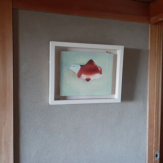 絵画（油絵） Monsieur Poisson ：小さな金魚
