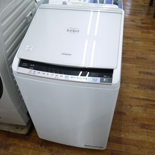 HITACHI 縦型洗濯機 本体 ホワイト 2022年製 HITACHI全自動縦型洗濯機2022年製