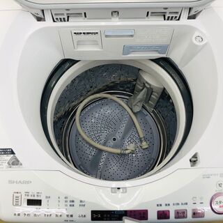 SHARP シャープ 縦型洗濯乾燥機 ES-TX8A-P 2016年製【トレファク上福岡】 Amazon.co.jp: シャープ タテ型洗濯乾燥機 穴なし槽 8Kgタイプ ピンク