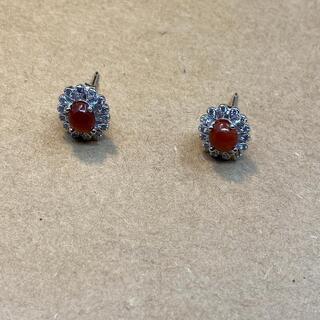 ネックレス ピアス 3点セット フリーサイズ 本翡翠 ヒスイA貨 赤 ひょうたん 本物保証